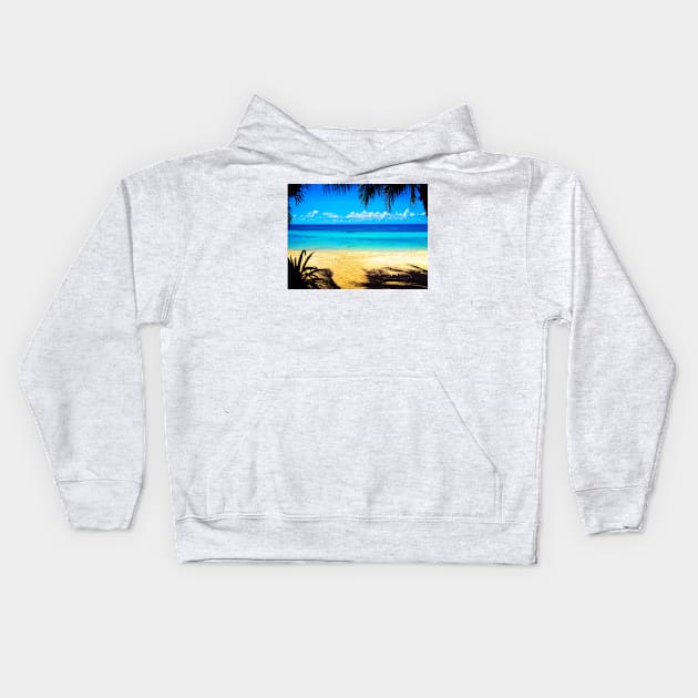 PARADISE BEACH Kids Hoodie by Simon Schuhmacher Photography